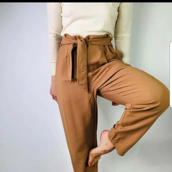 NWT Leith Tawny high waisted pants - Picture 2 of 6
